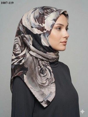 Moon Scarf Soft Pamuk Eşarp 1007-119