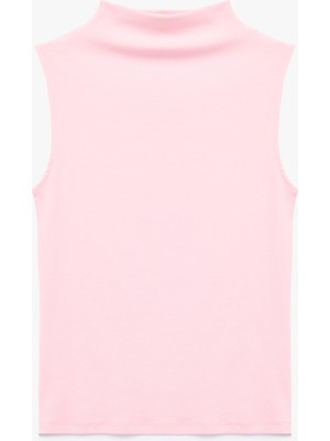 Koton Pamuklu Dik Yaka Slim Fit Kolsuz Body