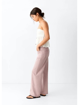 Mango Düşük Belli Zımbalı Jean Pantolon