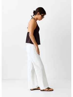 Mango Düşük Belli Zımbalı Jean Pantolon
