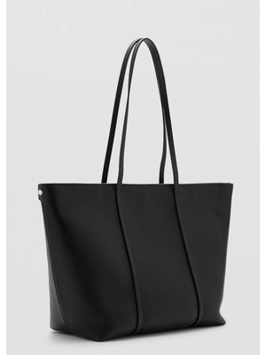 Mango Çift Saplı Shopper Çanta