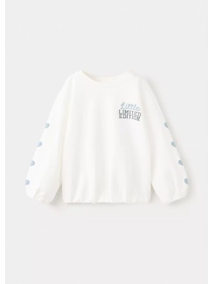 Mango %100 Pamuklu Çizim Desenli Sweatshirt