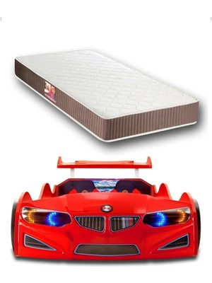 İnegöl'den Eve Bmw - Eko - Arabalı Yatak Araba Karyola - Full - Elif Iç Yatak 90X190 cm