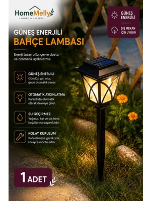 Btm Home 1 Adet Dış Mekan Bahçe Yolu Balkon Solar Aydınlatma Aparatı