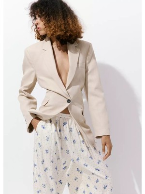Mango Çiçek Desenli Şalvar Pantolon