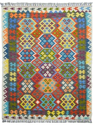 Kilim Co. Yünden El Dokuma Afgan Kilim 150X200 cm (3 M²)