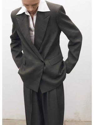 Mango Oversize Kruvaze Blazer Ceket