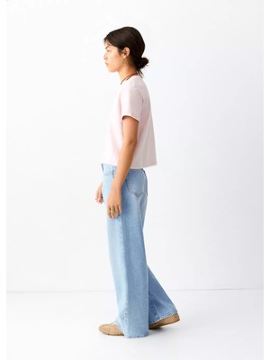 Mango Wide Leg Düşük Bel Jean