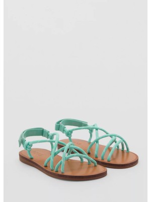 MANGO Kids Bağcıklı sandalet