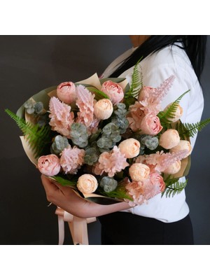 Blush Fern - Yapay Çiçek Buketi