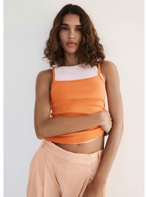Mango Ince Askılı Bluz