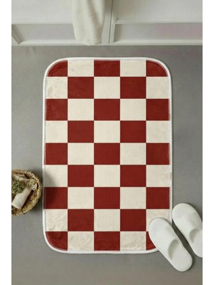 Zevahir Mobilya Dekorasyon Modern Kaymaz Taban Banyo Paspası 60X40 cm - Lavabo, Duş, Klozet Önü ve Abdest Için Yumuşak Dokulu Çok Amaçlı Paspas