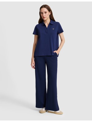 Pierre Cardin Kadın Lacivert Flare Fit Eşofman Altı 50325430-VR033