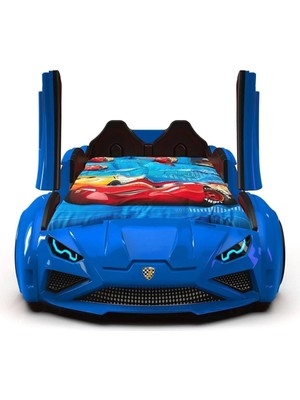 İnegöl'den Eve Supercarbeds - Rs - Bmw - Arabalı Yatak Araba Yatak - Extreme - Kapıları Yukarı Açılır - Mavi