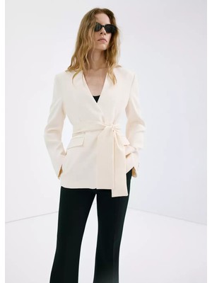 Mango Klapasız Kumaş Blazer Ceket
