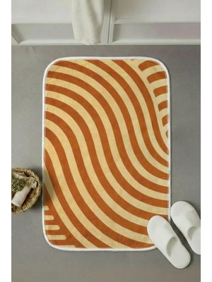 Zevahir Mobilya Dekorasyon Modern Kaymaz Taban Banyo Paspası 60X40 cm - Lavabo, Duş, Klozet Önü ve Abdest Için Yumuşak Dokulu Çok Amaçlı Paspas