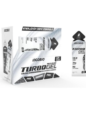 Turbogel 1:0.8 Yüksek Karbonhidrat Içeren Aromasız Sporcu Enerji Jeli 30 G Karbonhidrat Kafeinsiz