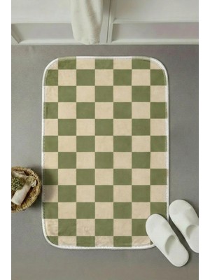 Zevahir Mobilya Dekorasyon Modern Kaymaz Taban Banyo Paspası 60X40 cm - Lavabo, Duş, Klozet Önü ve Abdest Için Yumuşak Dokulu Çok Amaçlı Paspas