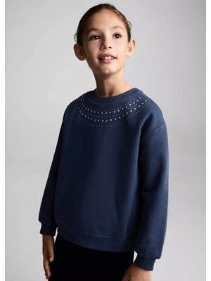 Mango Boncuk Detaylı Sweatshirt