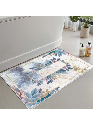 Monnhein 2'li Set Banyo Paspası, Yumuşak Banyo Halısı, Kaymaz Dot Tabanlı, Su Emici, Makinede Yıkanabilir - 50X60-60X100 cm