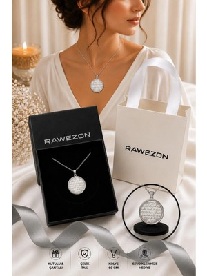 Rawezon Ayetel Kürsi Kolye Set-Unisex Çelik Kazıma Kolye- Kadın Erkek Anne Sevgiliye Hediye Set