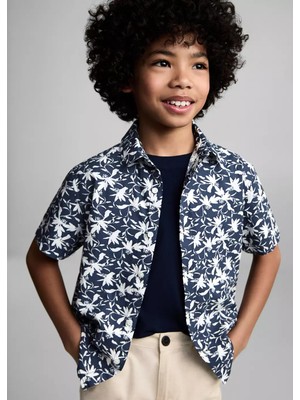 MANGO Kids Keten chino bermuda şort