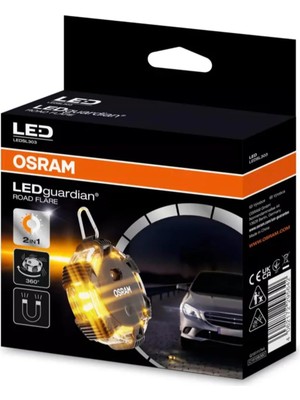 Osram Ledguardian Yol Ikaz Lambası, 360° Dönebilen, 2'si 1 Arada, Manyetik