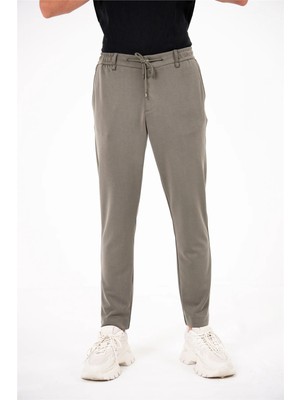 gmg firenze Beli Lastikli Arkası Çift Torba Cepli Jogger Erkek Pantolon