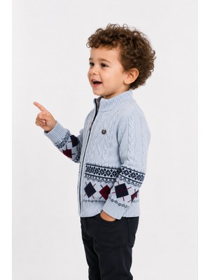 Baby Hola Erkek Çocuk Içi Velsoftlu Kalın Hırka 23210