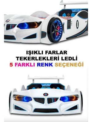 İnegöl'den Eve Gt2 - Bmw - Arabalı Yatak - Tekerlekleri Ledli.