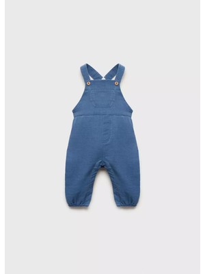 MANGO Baby Uzun pamuklu tulum