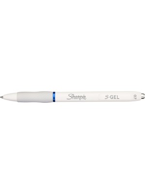  sharpie gel fashion jel tükenmez kalem beyaz gövde mavi sh-2162641-b (12 li paket)