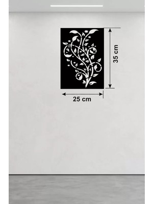 Aydogan's Sarmaşık Dalı Tasarım Ahşap Duvar Tablosu - 25X35 cm Lazer Kesim Dekoratif Pano