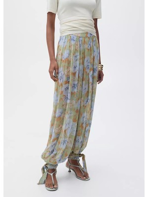 Mango Çiçek Desenli Balon Pantolon