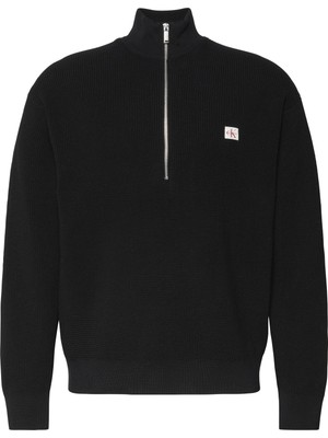 Calvin Klein Ls Ez Cotton Waffle Quarter Zıp