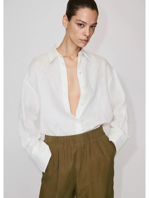 MANGO Lyocell baggy pantolon