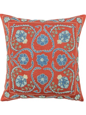 Soho Antiq Vales Kırmızı Ipek Kırlent 50X50 cm