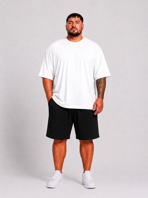Limitless Wear Büyük Beden Erkek Bağcıklı Şort