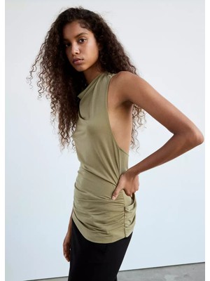 MANGO Asimetrik drape bluz