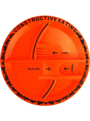 Constructive Eating WJ-660 Çocuklar Için Şantiye Tabağı, Plastik