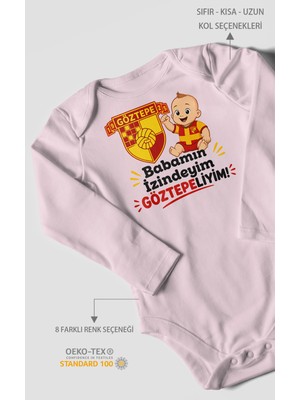 Morivo Kids Babamın Izindeyim Göztepeliyim Uzun Kollu Bebek Body %100 Pamuk