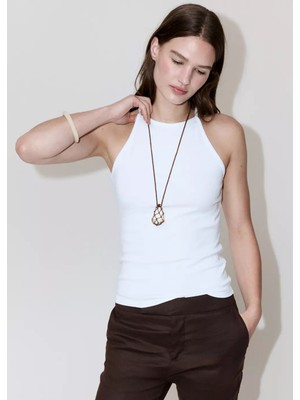 Mango Halter Yaka Bluz