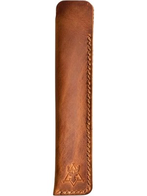 Oh Deer Leather Hakiki Deri Kalem Kılıfı – Tek Kalemlik Şık Koruma Kılıfı - Camel