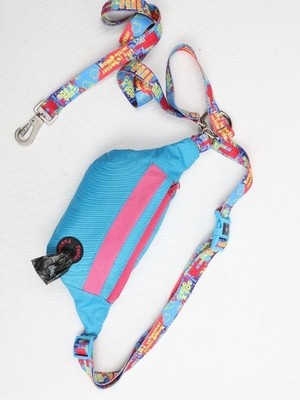 Pawlook – Eller Serbest Köpek Gezdirme Çantası (Handsfree Free Bag) / Şık, Fonksiyonel Handsfree Bel Çantası Mavi