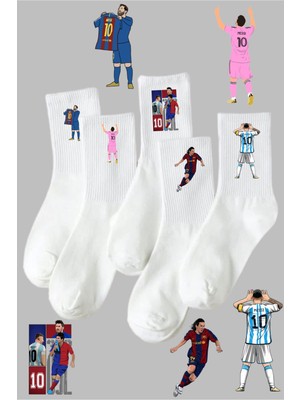 Rabona Fashion Lionel Messi 5'li Futbol Çorap Seti