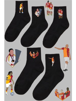 Rabona Fashion Unutulmaz Zaferler 5'li Taraftar Çorabı