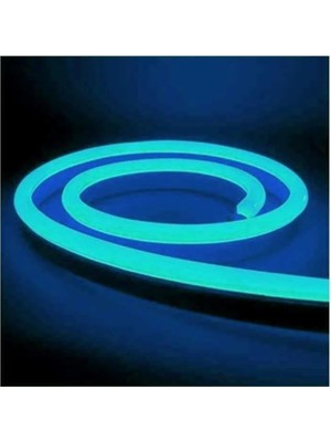CT-4555 12V Mavi Neon Hortum Esnek LED Flexible 5 Metre