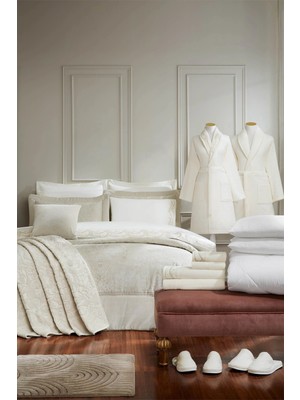 Özdilek -Paisley Krem- 27 Parça Çift Kişilik Premium Çeyiz Seti