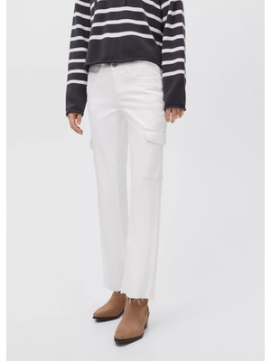 Mango Crop Flare Kargo Pantolon