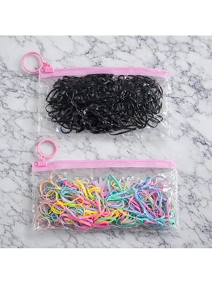 Çantalı Renkli Lastik Toka 2 Kutu